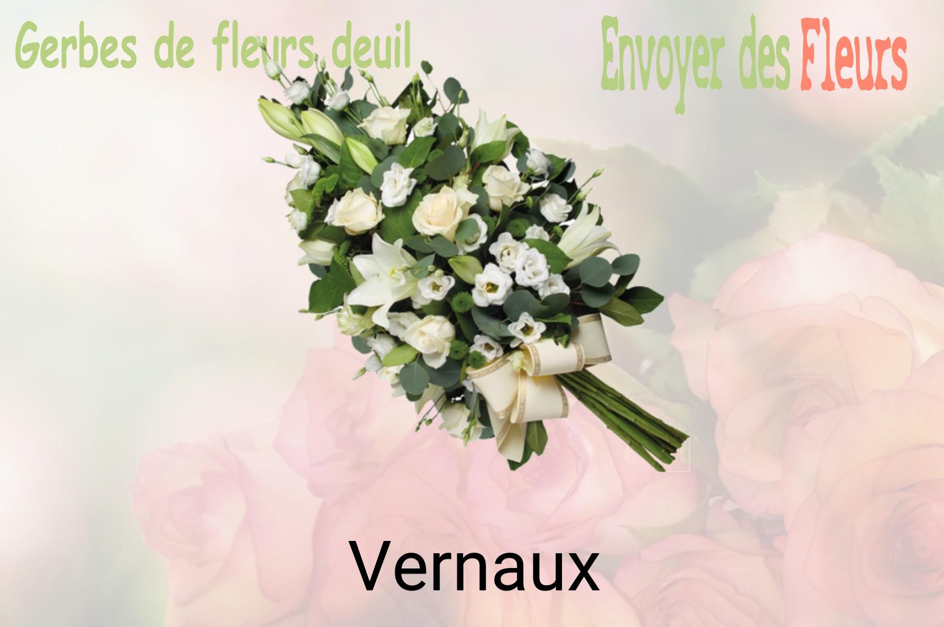 Gerbe de fleurs de deuil livrée à Vernaux